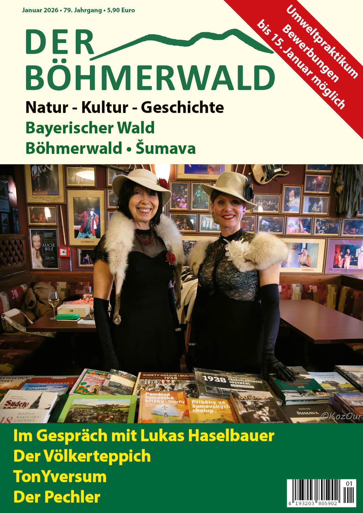 Titelblatt der aktuellen Ausgabe der Zeitschrift Der Böhmerwald