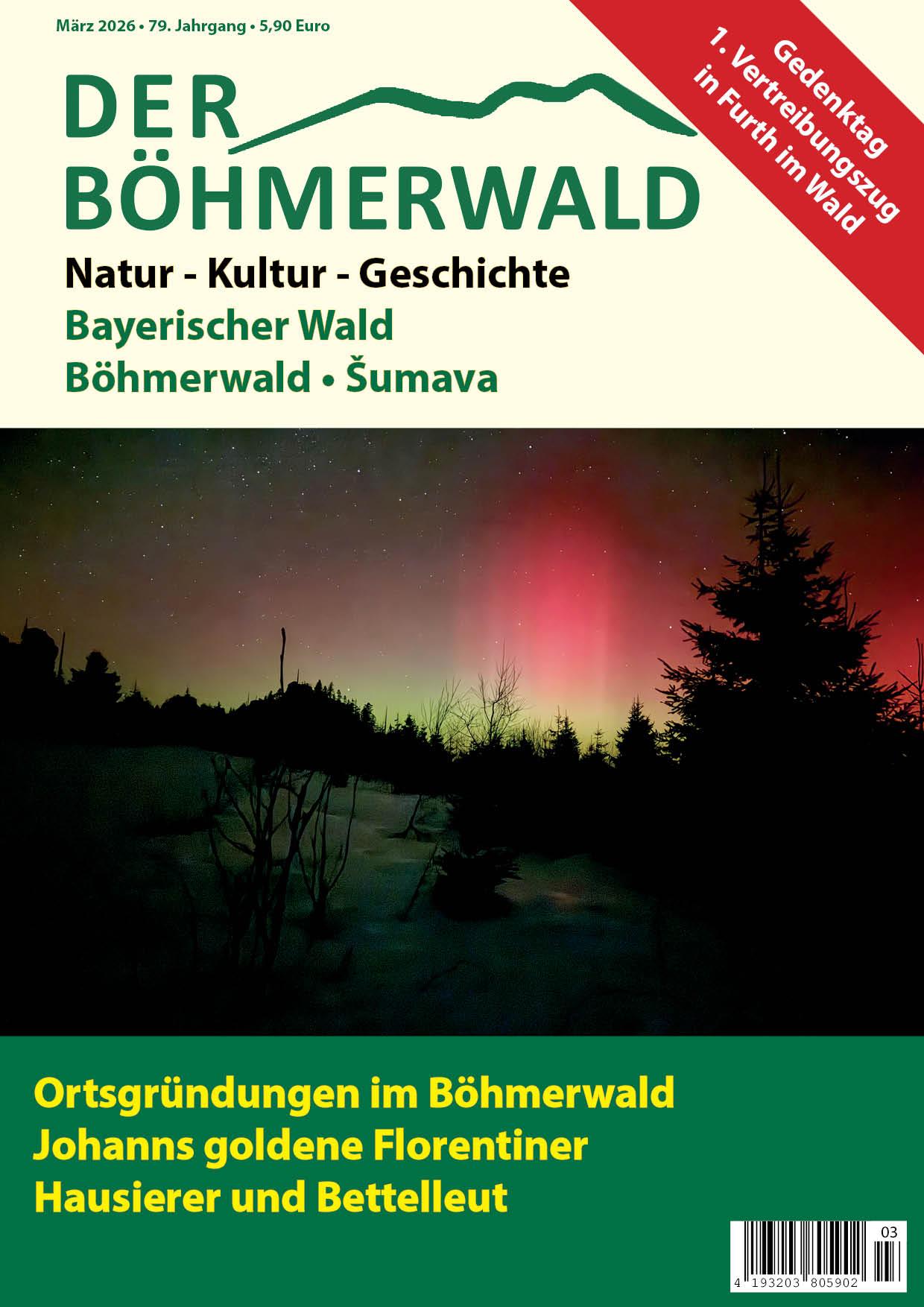 Titelblatt der aktuellen Ausgabe der Zeitschrift Der Böhmerwald