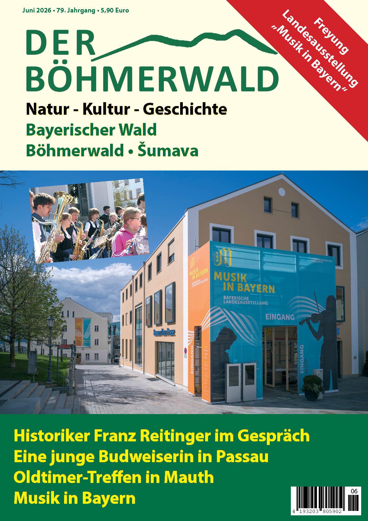 Titelblatt der aktuellen Ausgabe der Zeitschrift Der Böhmerwald