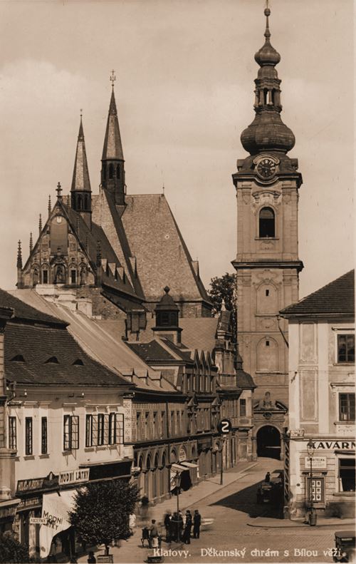 Historische Postkarte Klattau