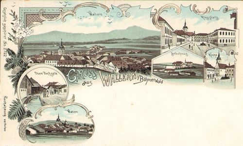 Historische Postkarte Prachatitz