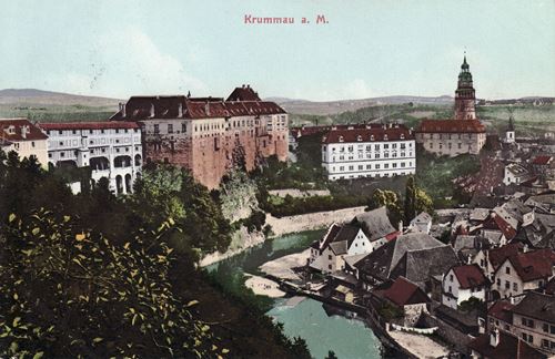 Historische Postkarte Böhmisch Krumau