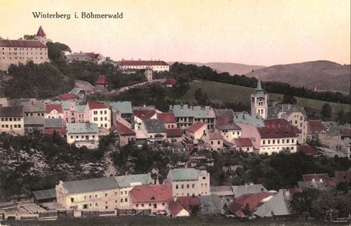 Historische Postkarte Prachatitz Winterberg