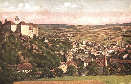 Historische Postkarte Prachatitz