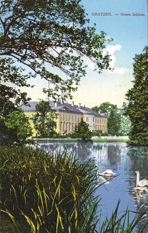 Historische Postkarte Kaplitz Neues Schloss