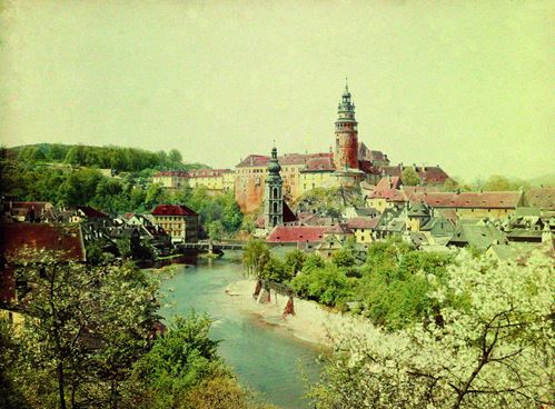 Historische Postkarte Böhmisch Krumau