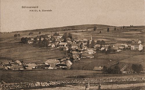 Historische Postkarte Schüttenhofen Haidl bei Eisenstein